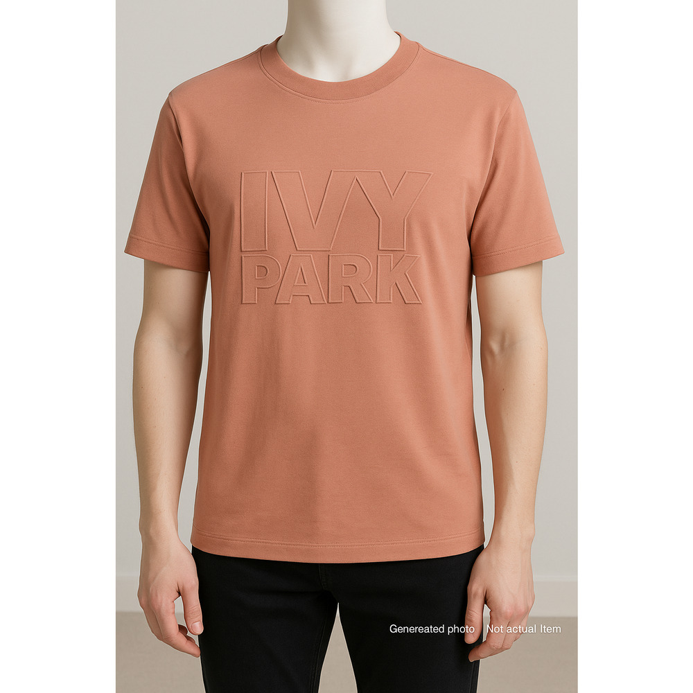 Ivy Park Embossed Logo Tee Dusty Rose Streetwear Athleisure Casual Vibe Small